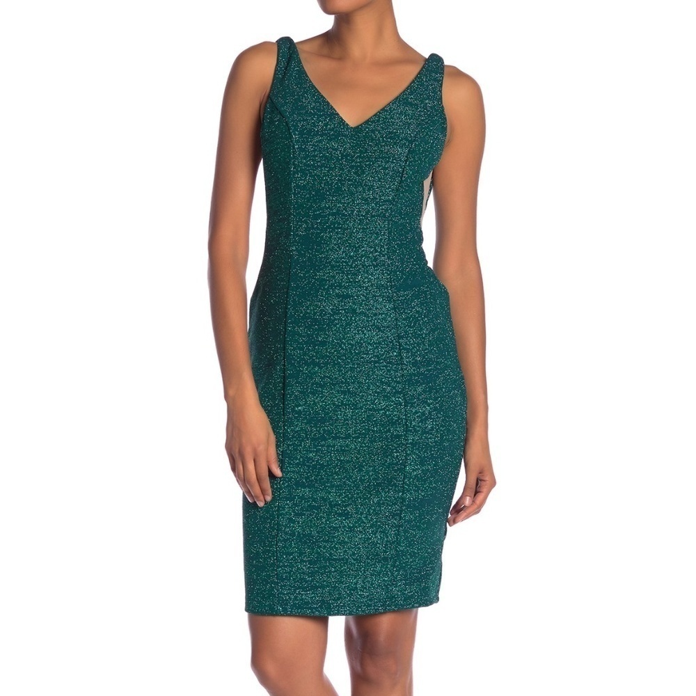 Marina Sleeveless Glitter Dress size 8 NWT